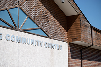 Exterior of a community centre building